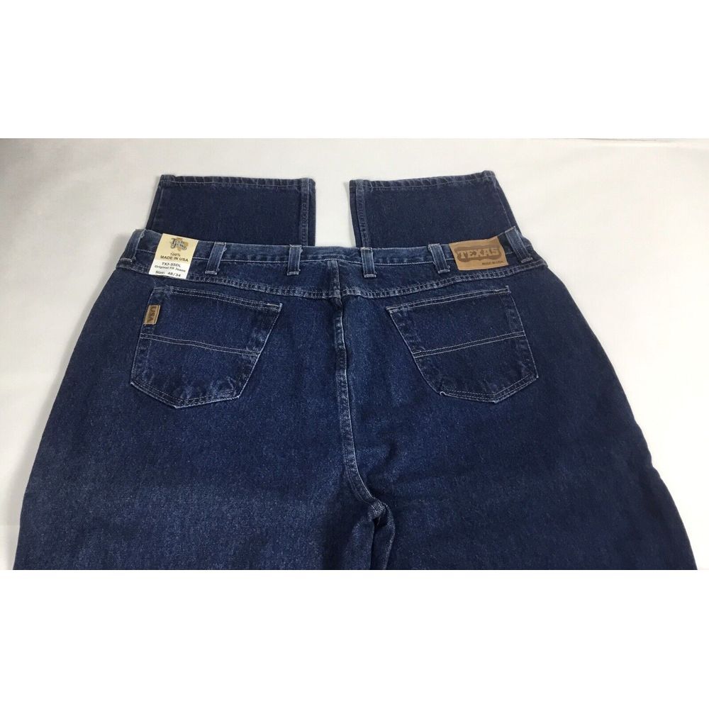 Texas Jeans Mens Size 48x34‎ Blue Denim Original Fit Western Jeans 100% USA  NWT